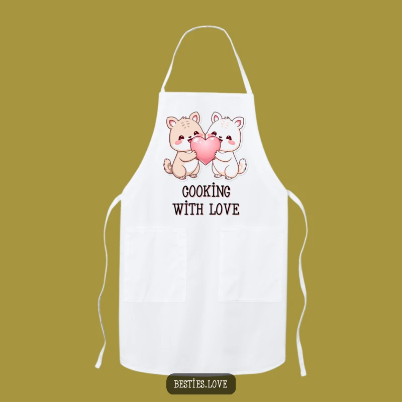 Funny Kawaii Animal Hug Apron: Cute Kitchen Wear for Animal Lovers, Gift