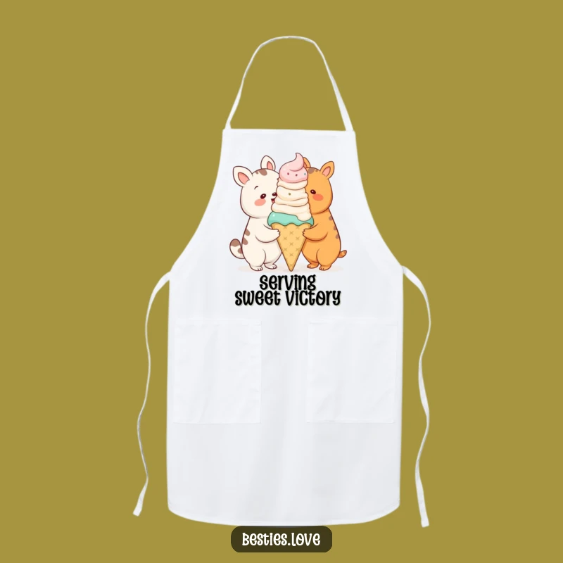 Funny Animal Ice Cream Cone Apron - Bake with a Smile