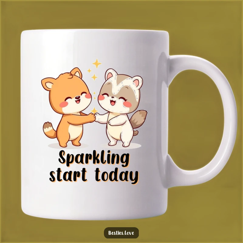 Funny Animal Silly Handshake Mug - Joyful Greeting Gift