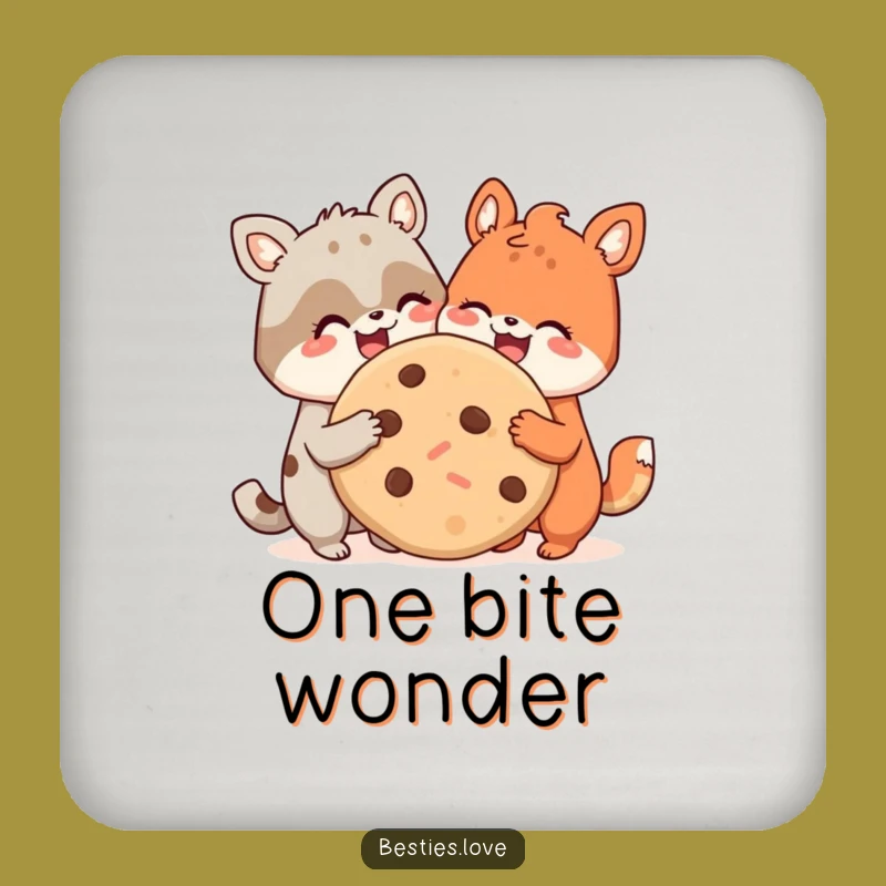 Funny Animal Pals Cookie Coasters: Protect Surfaces with Hilarious Style