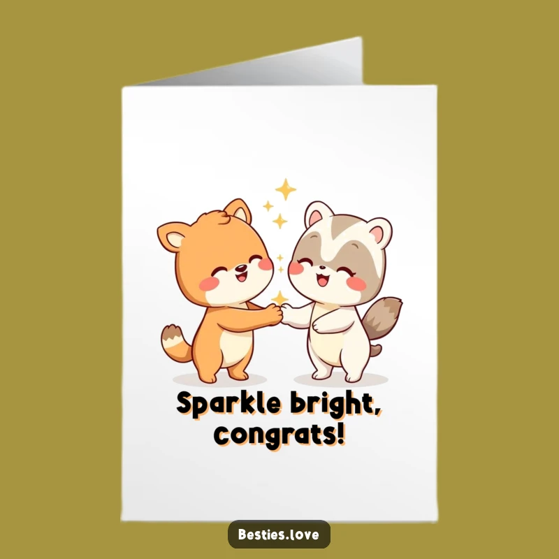 Free Printable Silly Handshake Congrats Card - Fun Downloadable