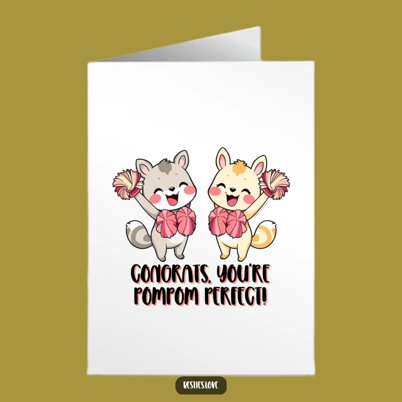 Vibrant Free Printable Congrats Card: Cheering Pals - Enthusiastic Downloadable Gift