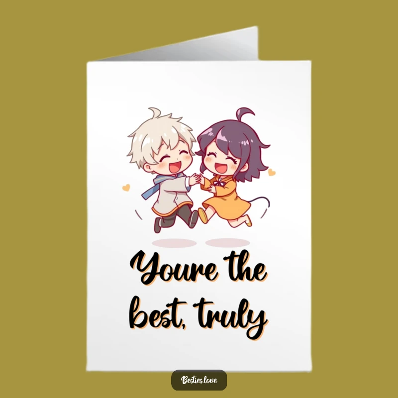 Free Printable Thank You Card: Giggling Chase for Heartfelt Thanks - Instant Download