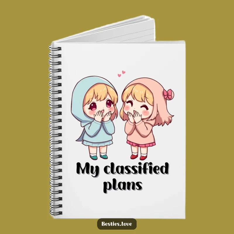 Funny Secret Sharing Friends Notebook - Humorous Journal Gift