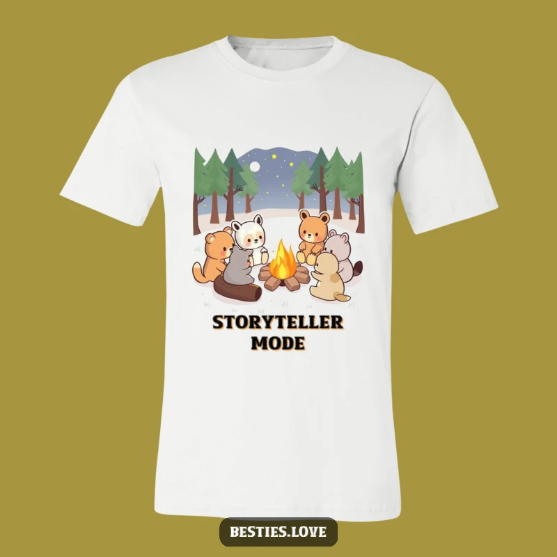 Funny Kawaii Campfire Stories T-Shirt, Cozy Joyful Gift