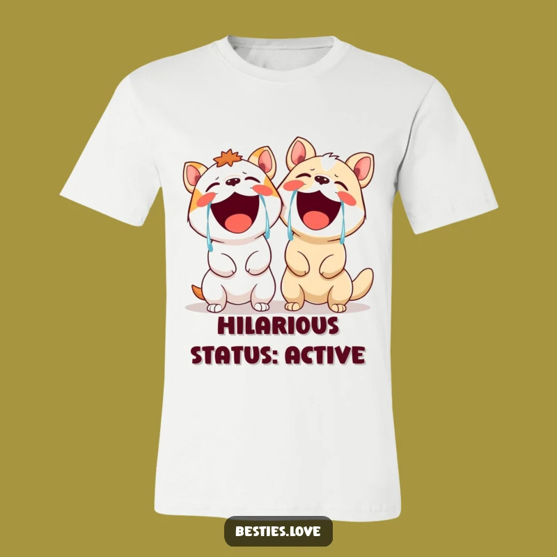 Funny Tears of Joy T-Shirt: Hilarious Laughing Animals for Maximum Giggles
